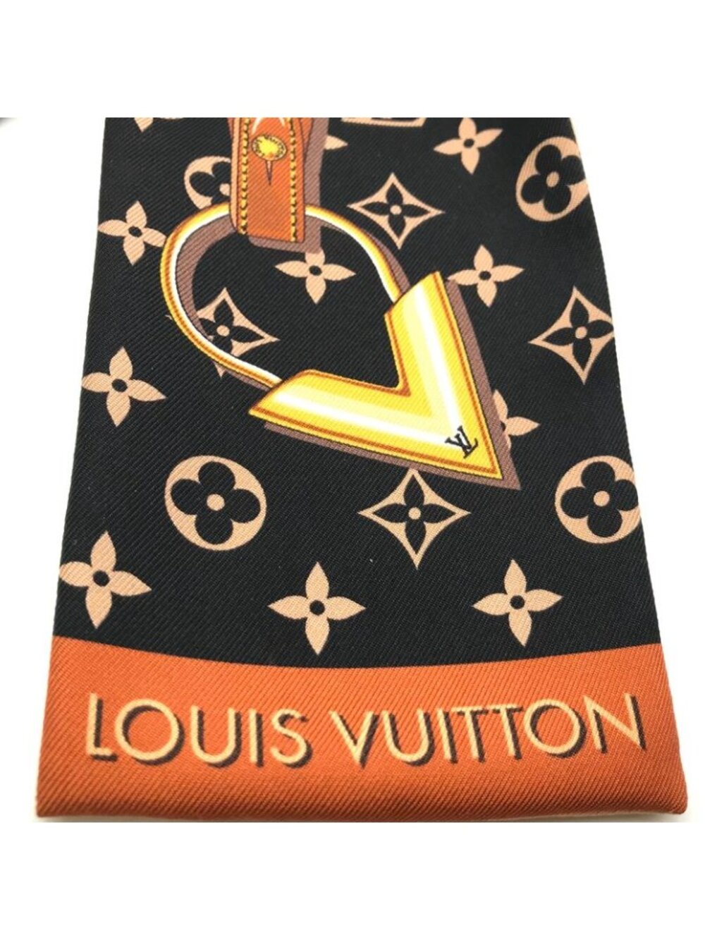Louis Vuitton Silk Bandeau Wild at Heart Monogram Leopard Print Scarf - Picture 3 of 8